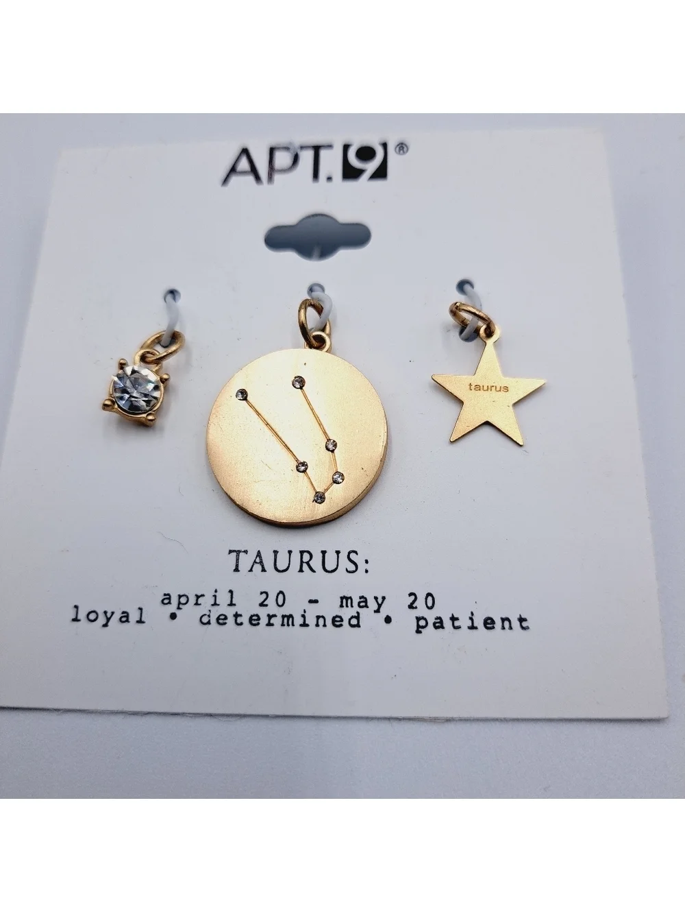 Taurus Zodiac Pendant Charm Set